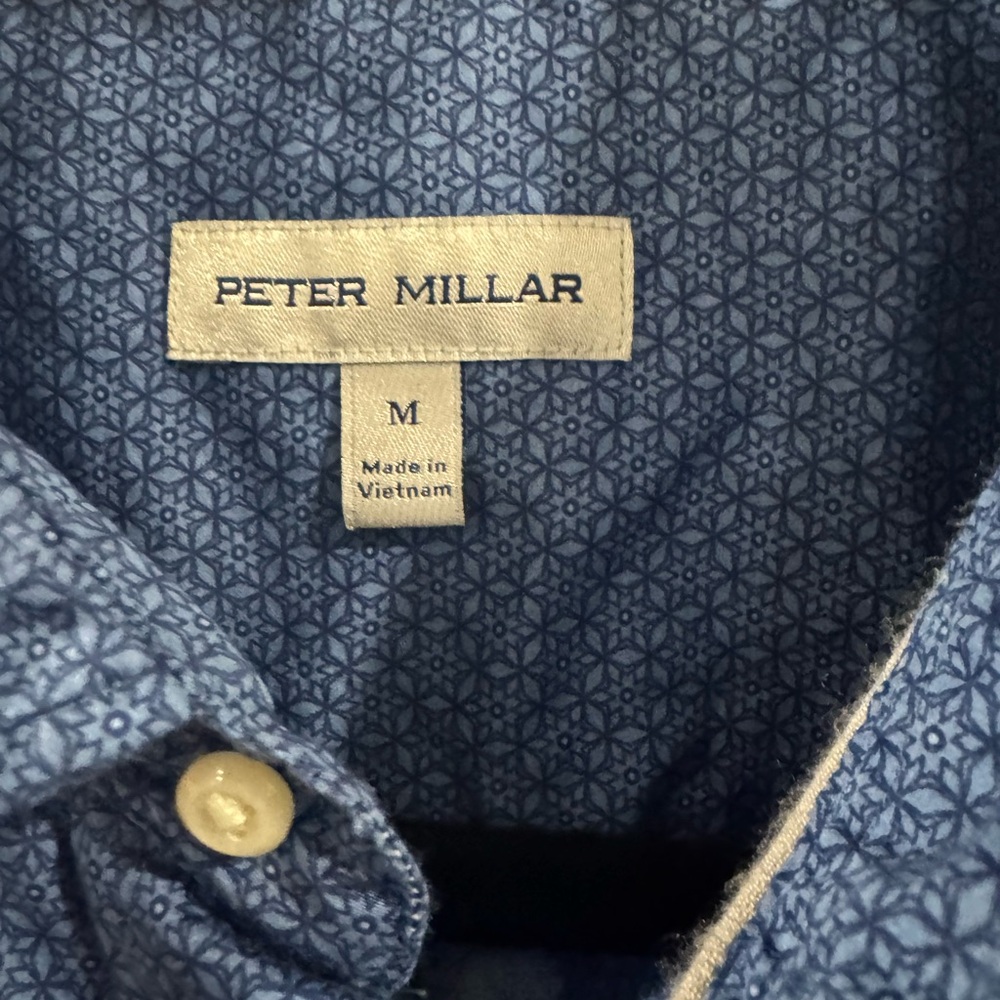 Peter Millar Navy Button Down Shirt - image 2